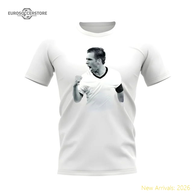 Philipp Lahm Germany Legend T-Shirt (White)-Football Jersey Hub