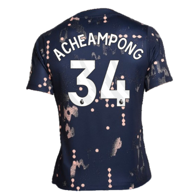 2024-2025 Chelsea Academy Pro Pre-Match Shirt (Obsidian) (Acheampong 34)-Football Jersey Hub
