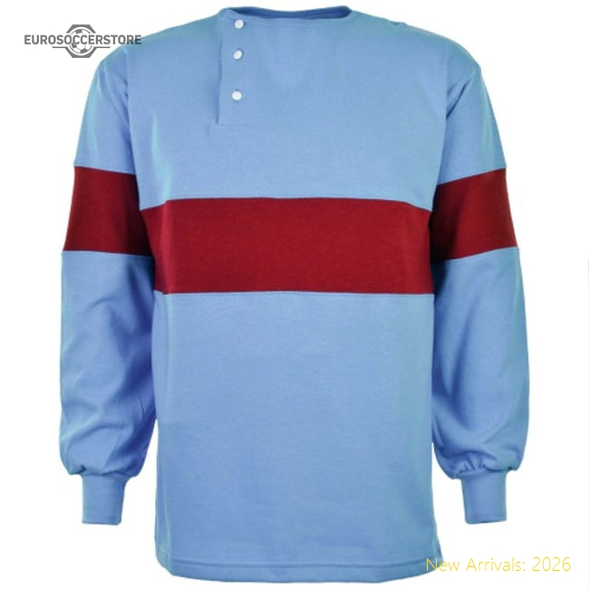 West Ham- Thames Iron Works 1902-1903 Home Retro Football Shirt-Football Jersey Hub
