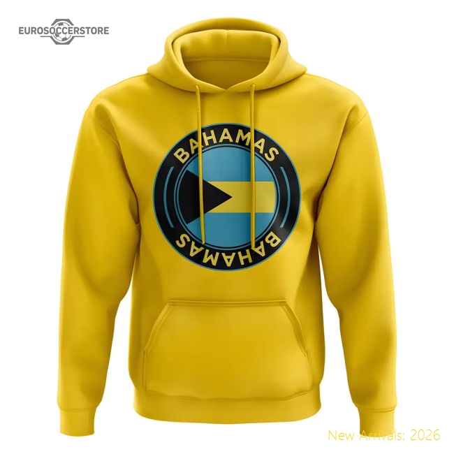 Bahamas Football Badge Hoodie (Yellow)-Football Jersey Hub