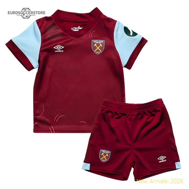 2023-2024 West Ham Home Baby Kit (Your Name)-Football Jersey Hub