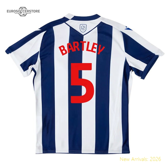 2025-2026 West Brom WBA Home Shirt - Kids (Bartley 5)-Football Jersey Hub