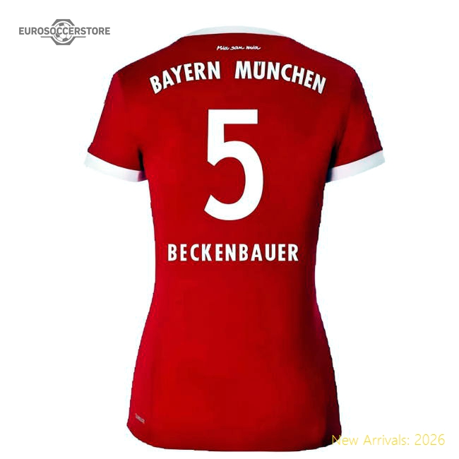 Bayern Munich 2017-18 Womens Home Shirt (XL) ((Excellent) XL) (Beckenbauer 5)-Football Jersey Hub