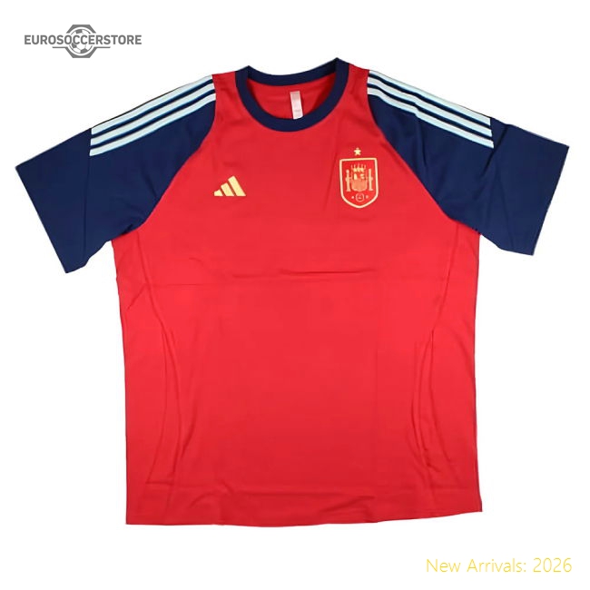 2024-2025 Spain Training Tee (Red) (Lamine Yamal 10)-Football Jersey Hub