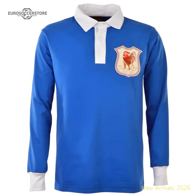 France 1924 Retro Rugby Shirt-Football Jersey Hub