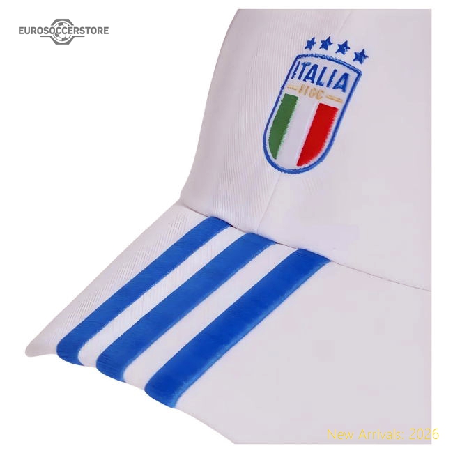 2024-2025 Italy FIGC Cap (White)-Football Jersey Hub