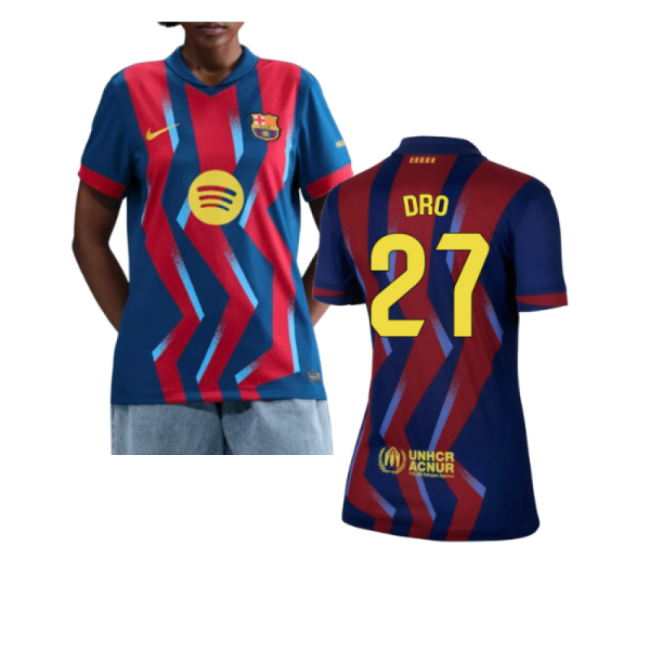 2025-2026 Barcelona Fourth Shirt - Womens (Dro 27)-Football Jersey Hub