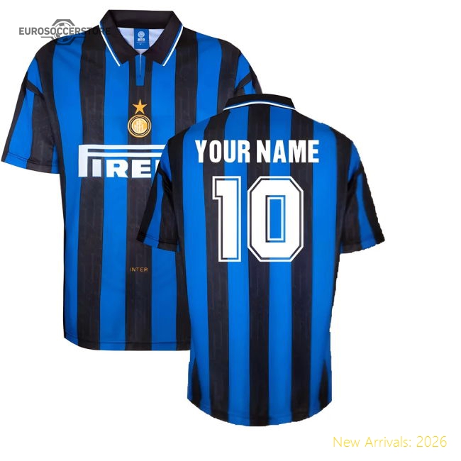 1996 Inter Milan Home Shirt (Your Name)-Football Jersey Hub