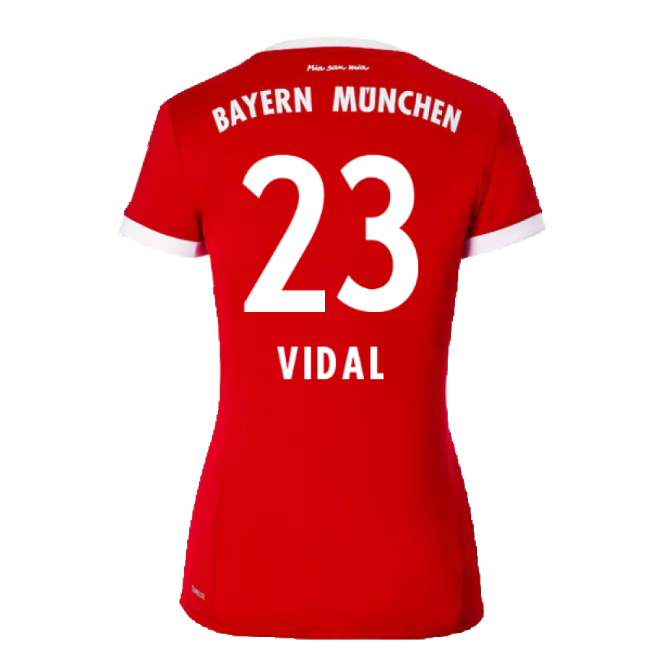 Bayern Munich 2017-18 Womens Home Shirt (XL) ((Excellent) XL) (Vidal 23)-Football Jersey Hub