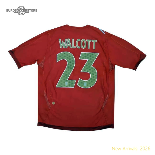 England 2006-08 Away Shirt (Walcott #23) (XL) (Excellent)-Football Jersey Hub