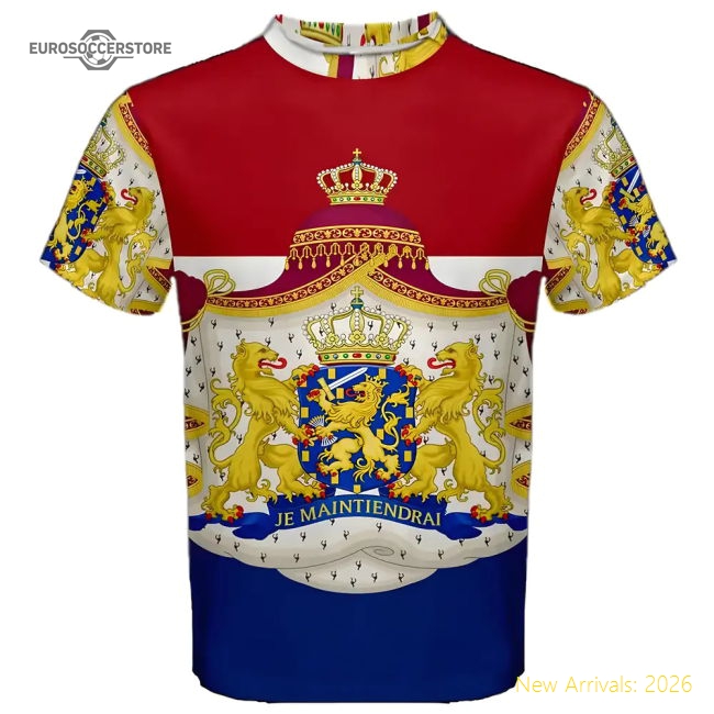 Netherlands Coat of Arms Sublimated Sports Jersey-Football Jersey Hub