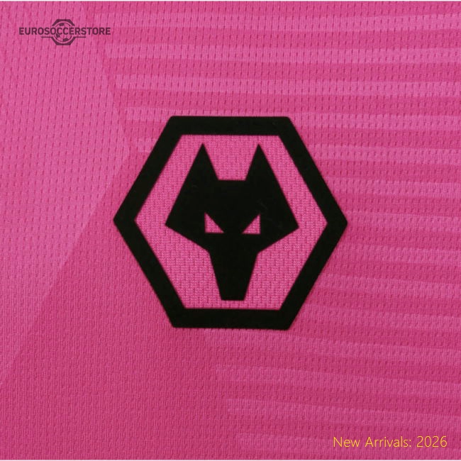 2025-2026 Wolves Goalkeeper Away Shirt (Pink) - Kids-Football Jersey Hub