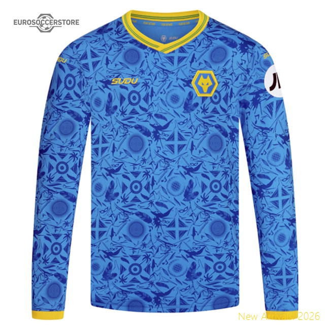 2025-2026 Wolves Long Sleeve Third Shirt (Kids)-Football Jersey Hub