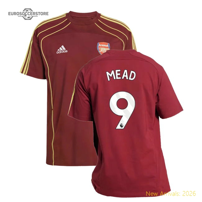 2025-2026 Arsenal UBP Tee (Noble Maroon) (Mead 9)-Football Jersey Hub
