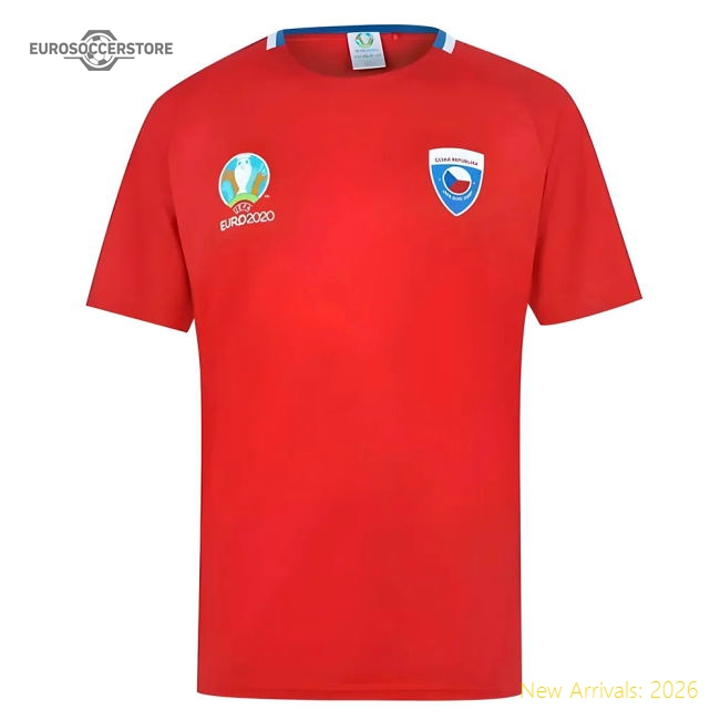 Czech Republic 2021 Polyester T-Shirt (Red)-Football Jersey Hub