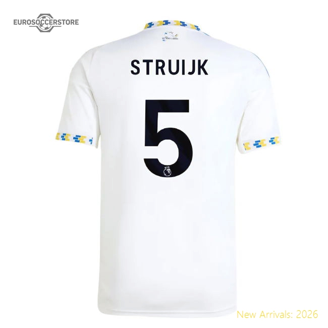 2025-2026 Leeds United Home Shirt (Struijk 5)-Football Jersey Hub