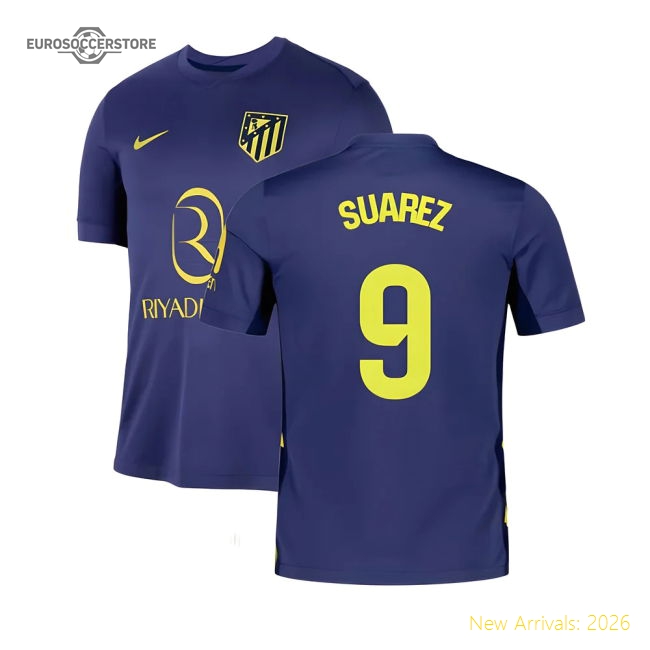 2025-2026 Atletico Madrid Away Shirt (Suarez 9)-Football Jersey Hub