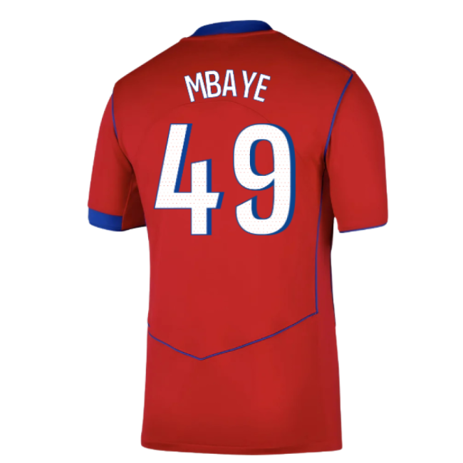 2025-2026 PSG Third Shirt (Mbaye 49)-Football Jersey Hub