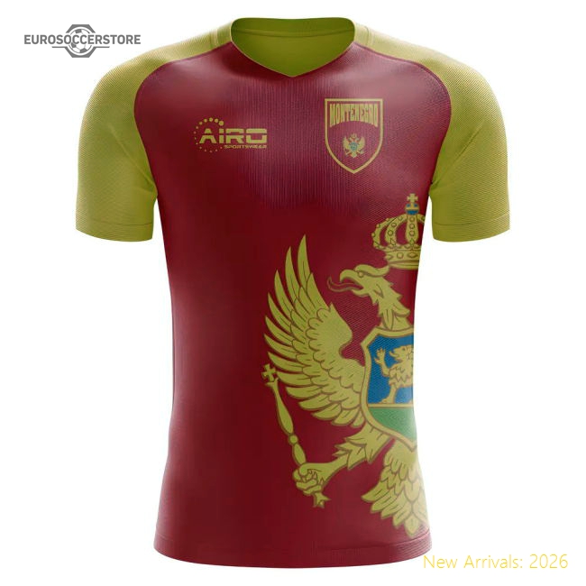 2025-2026 Montenegro Home Concept Football Shirt - Womens-Football Jersey Hub