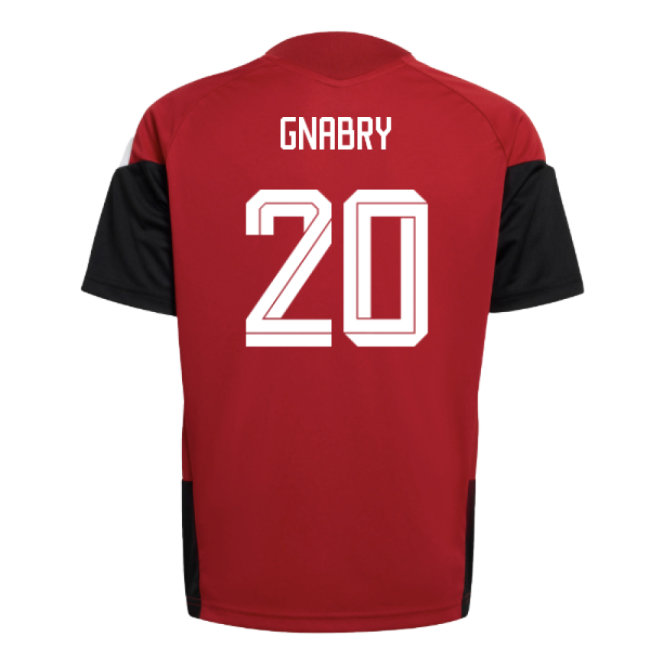 2026-2027 Germany Training Jersey (Red) - Kids (Gnabry 20)-Football Jersey Hub
