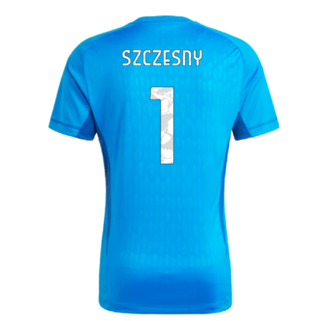 2023-2024 Juventus Home Goalkeeper Shirt (Blue) (Szczesny 1)-Football Jersey Hub
