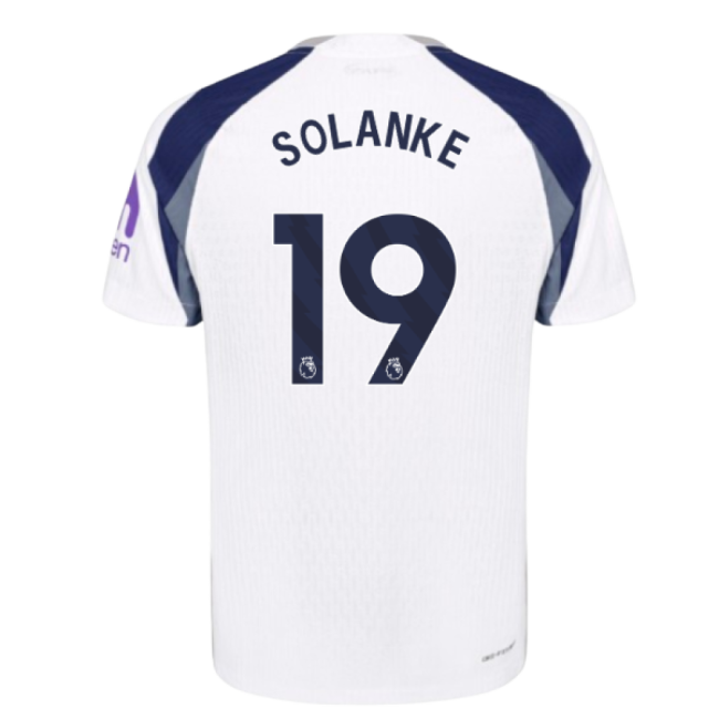 2025-2026 Tottenham Hotspur Authentic Home Shirt (Solanke 19)-Football Jersey Hub