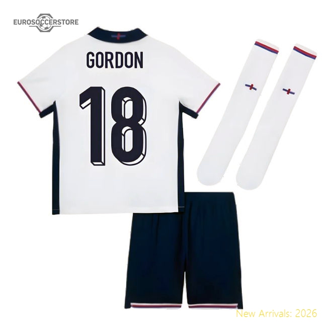 2024-2025 England Home Mini Kit (Gordon 18)-Football Jersey Hub