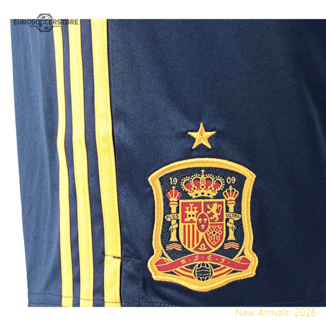 2020-2021 Spain Home Shorts (Navy)-Football Jersey Hub