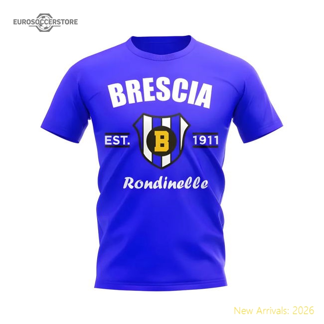 Brescia Established Football T-Shirt (Royal)-Football Jersey Hub