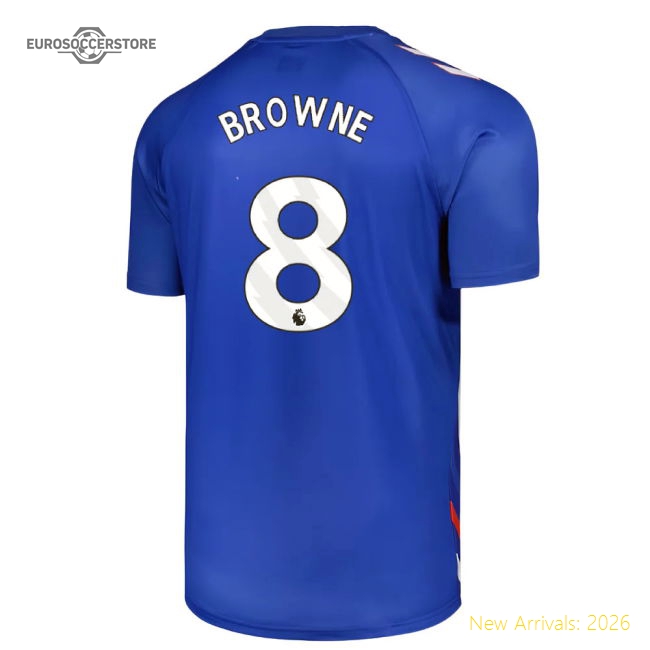 2025-2026 Sunderland Away Pre-Match Jersey (Blue) - Kids (Browne 8)-Football Jersey Hub