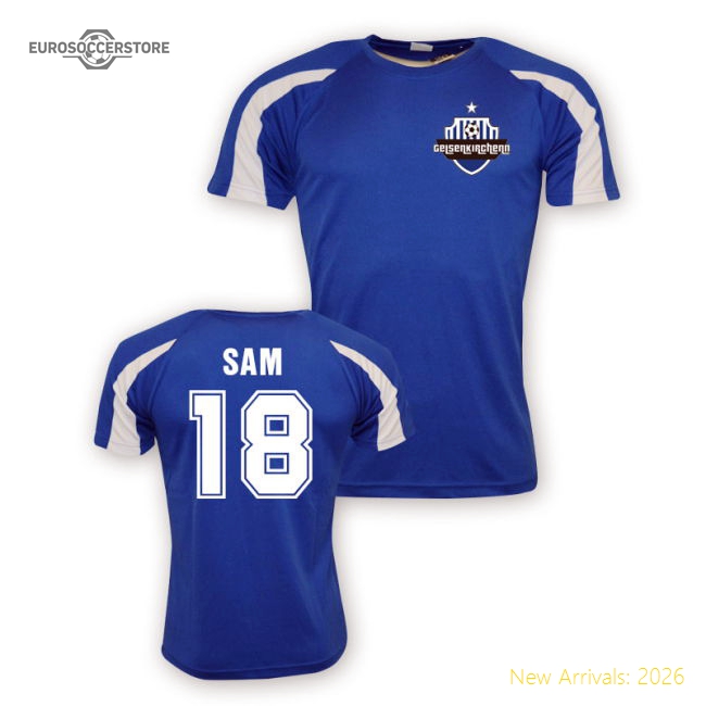 Sidney Sam Schalke Sports Training Jersey (blue)-Football Jersey Hub