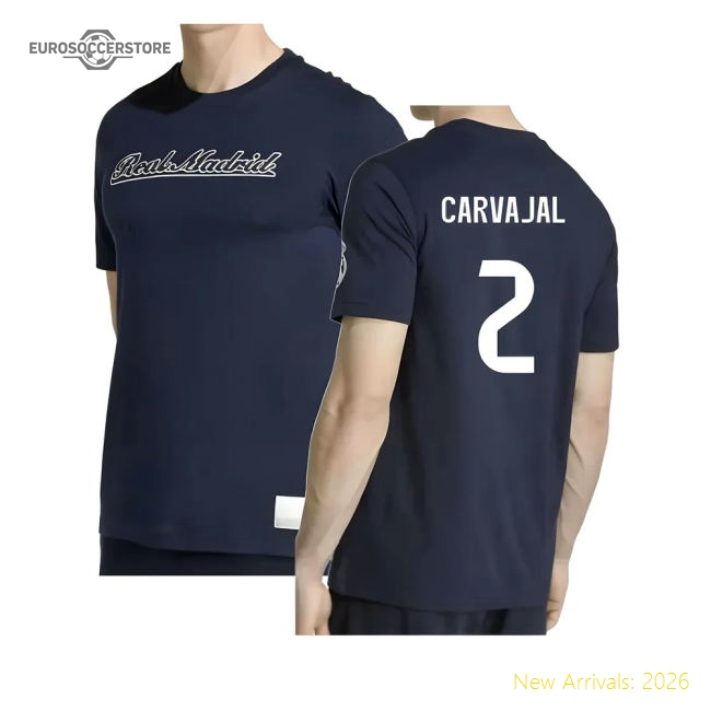 2025-2026 Real Madrid US Tee (Navy) (Carvajal 2)-Football Jersey Hub