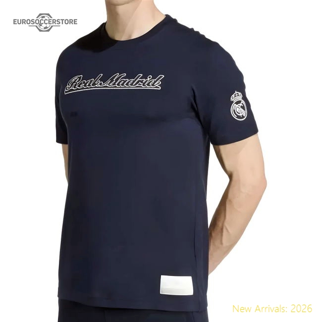 2025-2026 Real Madrid US Tee (Navy)-Football Jersey Hub