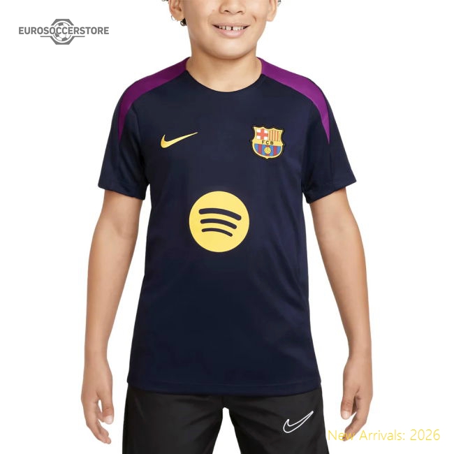 2025-2026 Barcelona Strike Training Shirt (Purple) - Kids-Football Jersey Hub