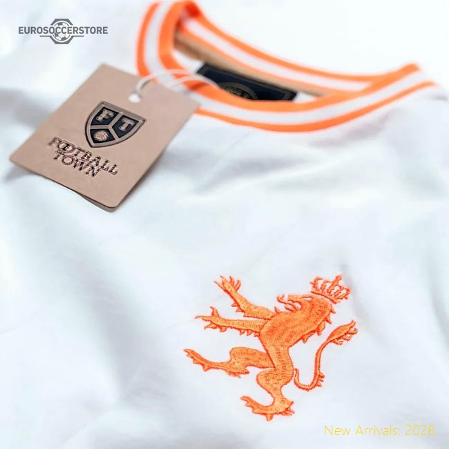 Vintage Holland De Leeuw White Soccer Jersey-Football Jersey Hub