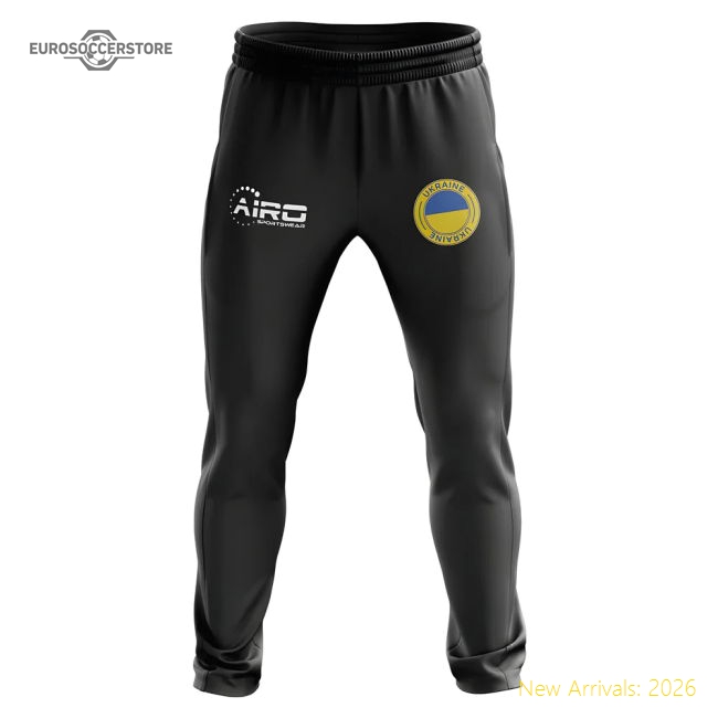 Ukraine Concept Football Training Pants (Black)-Football Jersey Hub