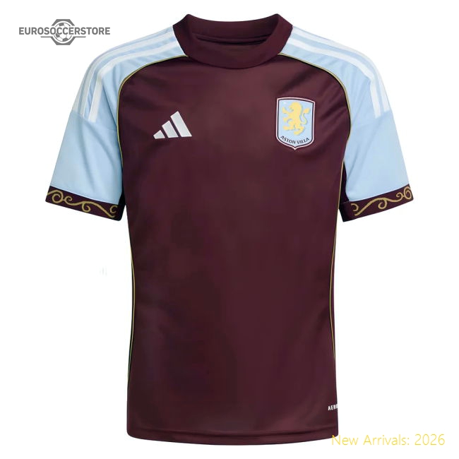 2025-2026 Aston Villa Home Shirt (Kids)-Football Jersey Hub