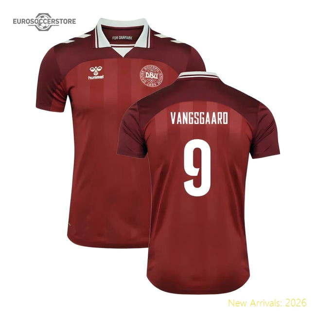 2025-2026 Denmark Womens Team Home Shirt (Unisex) (Vangsgaard 9)-Football Jersey Hub