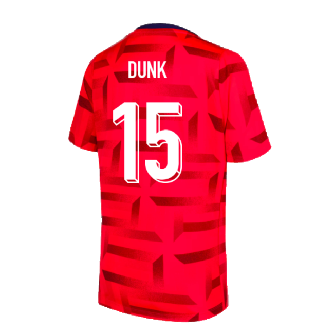 2024-2025 England Dri-FIT Pre-Match Shirt (Red) (Dunk 15)-Football Jersey Hub