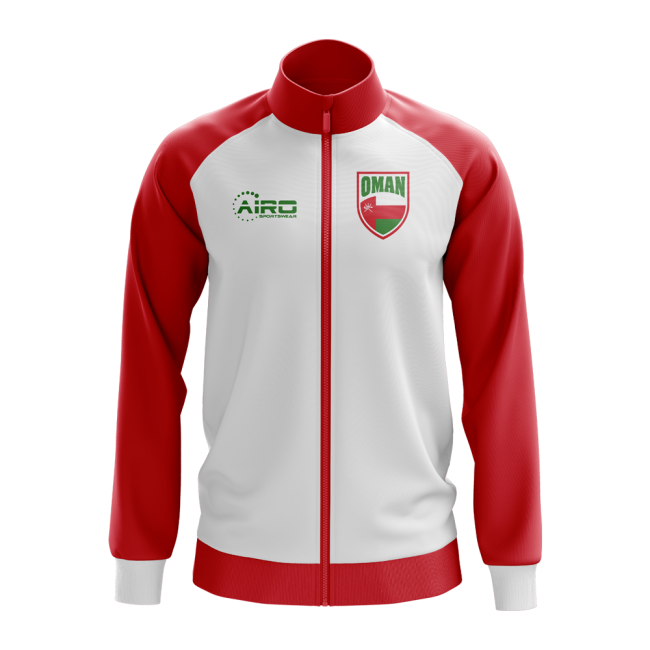 Oman Concept Football Track Jacket (White)-Football Jersey Hub