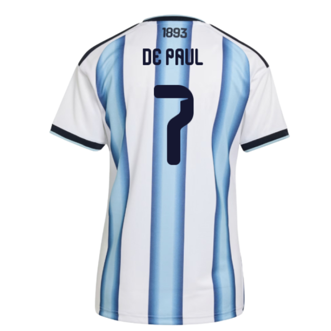 2026-2027 Argentina Home Shirt (Womens) (De Paul 7)-Football Jersey Hub