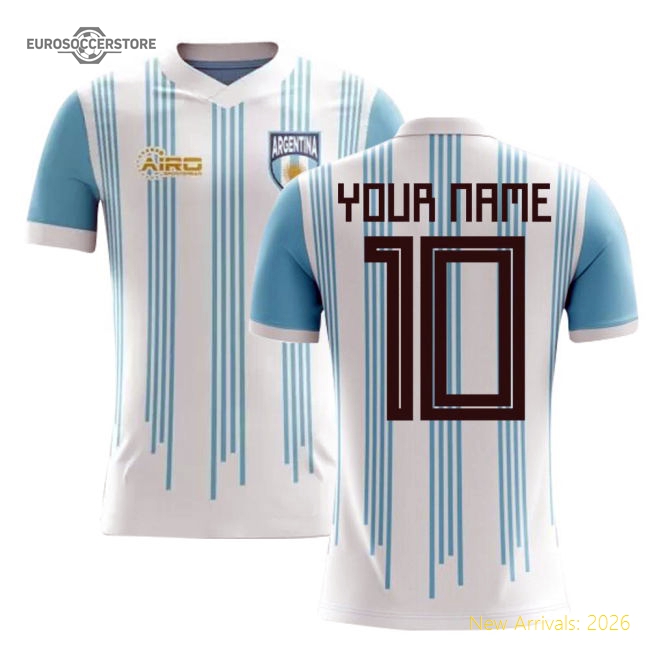 2025-2026 Argentina Home Concept Football Shirt (Your Name) -Kids-Football Jersey Hub