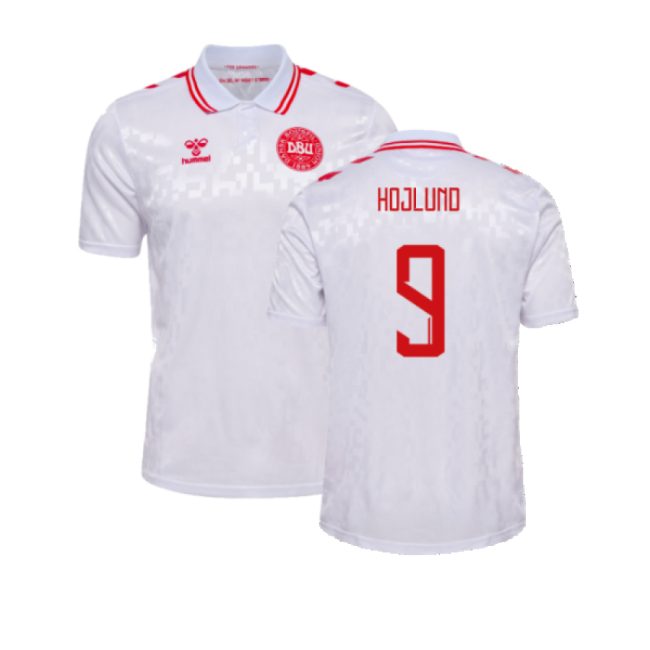 2024-2025 Denmark Away Shirt (Hojlund 9)-Football Jersey Hub