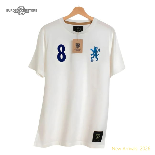 Chelsea Lampard The Lionheart White 8 Shirt-Football Jersey Hub