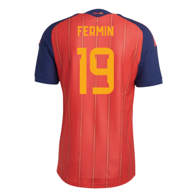 2026-2027 Spain Authentic Home Shirt (Fermin 19)-Football Jersey Hub