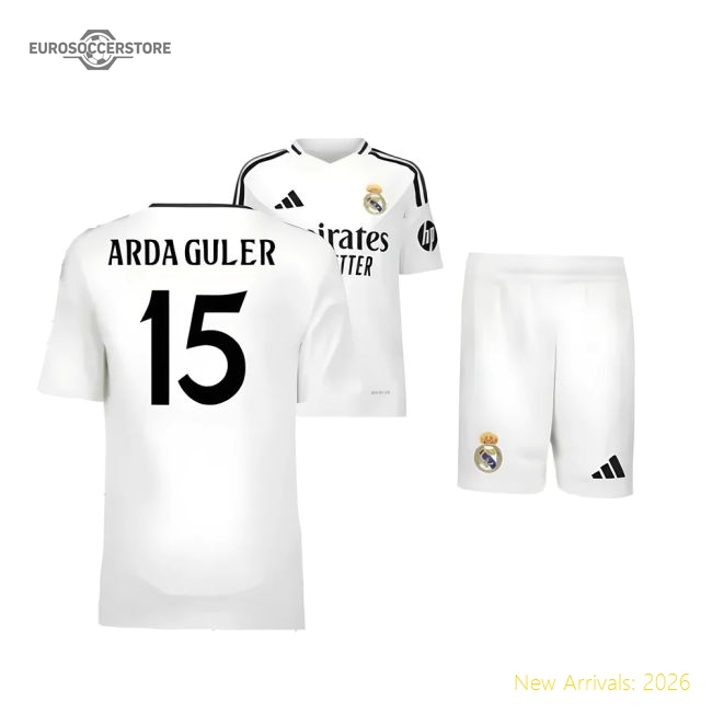 2024-2025 Real Madrid Home Youth Kit (Arda Guler 15)-Football Jersey Hub