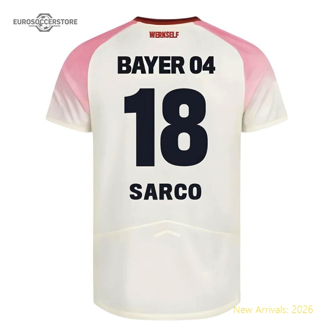 2025-2026 Bayer Leverkusen Away Shirt (Kids) (Sarco 18)-Football Jersey Hub