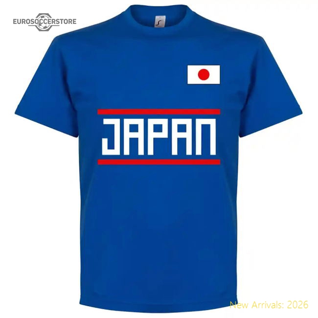 Japan Team T-Shirt - Royal-Football Jersey Hub