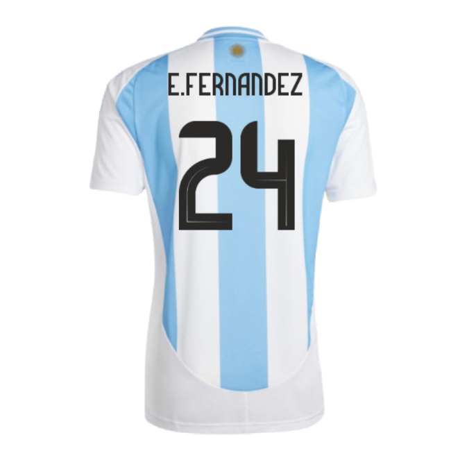 2024-2025 Argentina Home Shirt (E.FERNANDEZ 24)-Football Jersey Hub