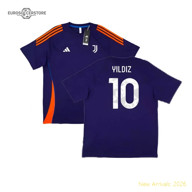 2024-2025 Juventus Training Tee (Navy) (Yildiz 10)-Football Jersey Hub